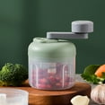 thumbnail image 4 of Sales Today Clearance! Handheld Food Chopper,Vegetable and Meat Grinder,Garlic Chopper,Hand Crank Food Processor for Salsas,Salads,Pesto – 250ml Capacity,FAJHHA, 4 of 6