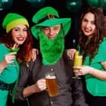 thumbnail image 4 of Hat and Beard - Green Leprechaun Top Hat and Beard Accessories, 4 of 7