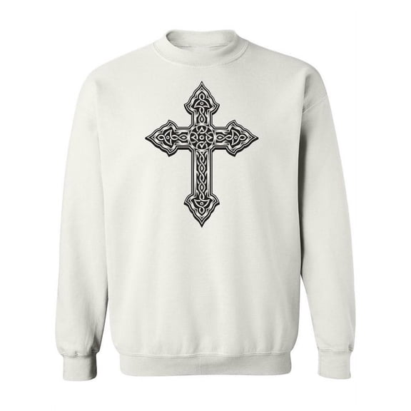 Ancient Cross Design Sweatshirt Women -Image by Shutterstock, Female Small