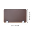 thumbnail image 3 of OULII 1Set Portable Desk Partition Barrier Panel Acrylic Divider Tawny for Office Use Employees, 3 of 5