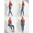 thumbnail image 6 of PINKSIR Tshirts for Women Mock Neck Short Sleeve Casual and Turtleneck for Summer Pumpkin M, 6 of 8