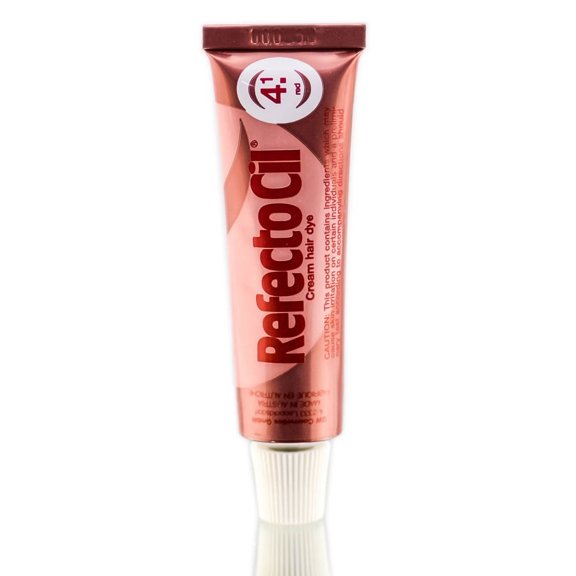 Option : Red / 4.1 , RefectoCil Cream Hair Dye , Hair Beauty Product - Pack of 1 w/ Sleek Pin Comb