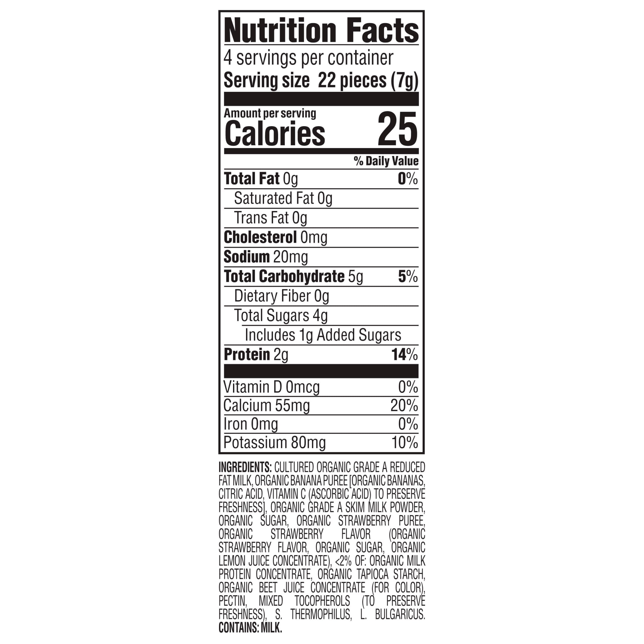 Happy Baby Organics Greek Yogis, Strawberry Banana & Greek Yogurt Organic Freeze-Dried Baby Snack, 1 oz Bag