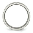 thumbnail image 2 of Titanium Grooved 8mm Brushed and Polished Band, 2 of 6