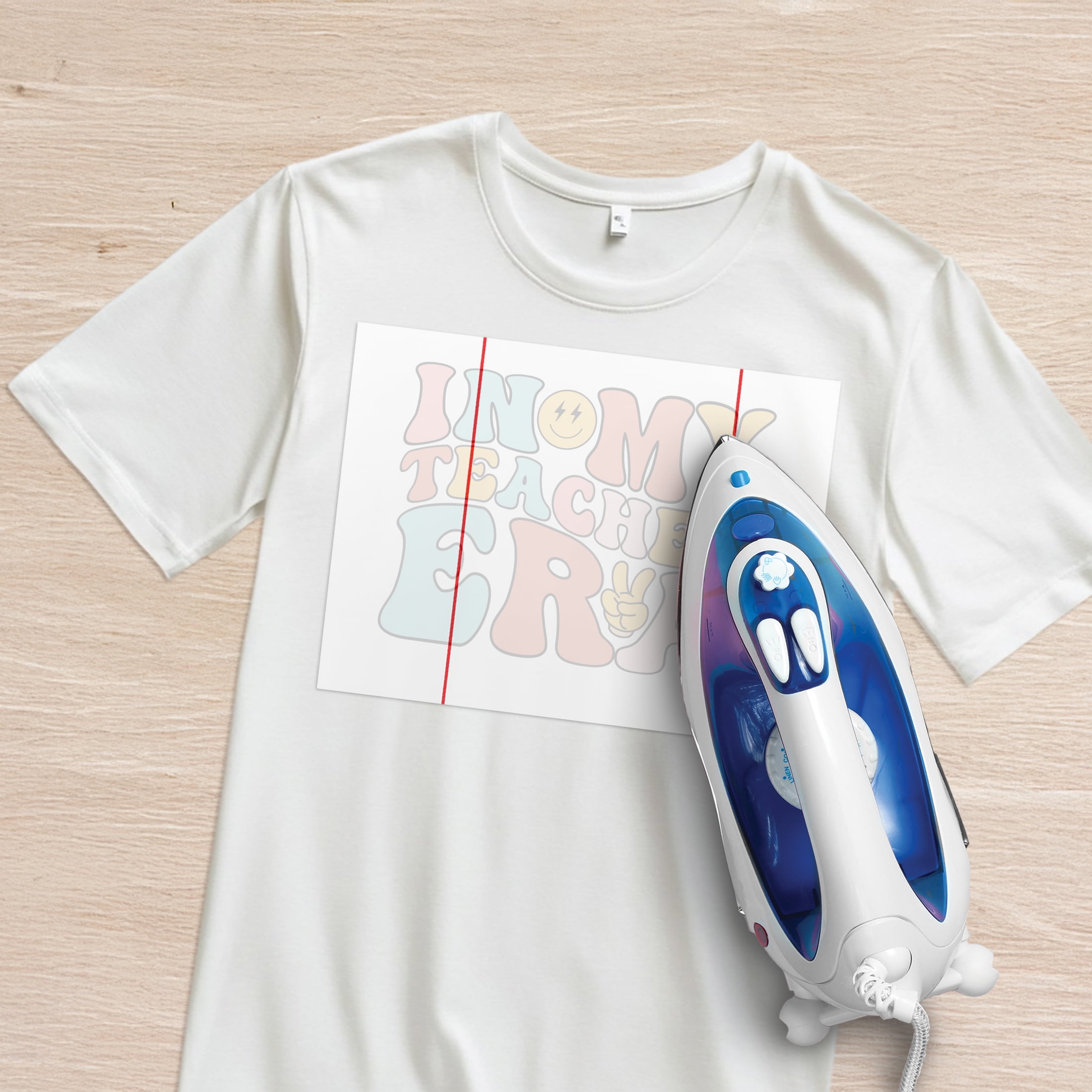 Hello Hobby Light Fabric Transfer Paper, Inkjet Printable, 8.5" x 11", 8 Sheets