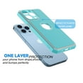 thumbnail image 5 of iPhone 13 Case, Case Cover for iPhone 13 6.1", Njjex Shock Absorbing Silicone & Plastic Bumper Rugged Grip Hard Protective Cases Cover for Apple iPhone 13 2021 -Turquoise, 5 of 7