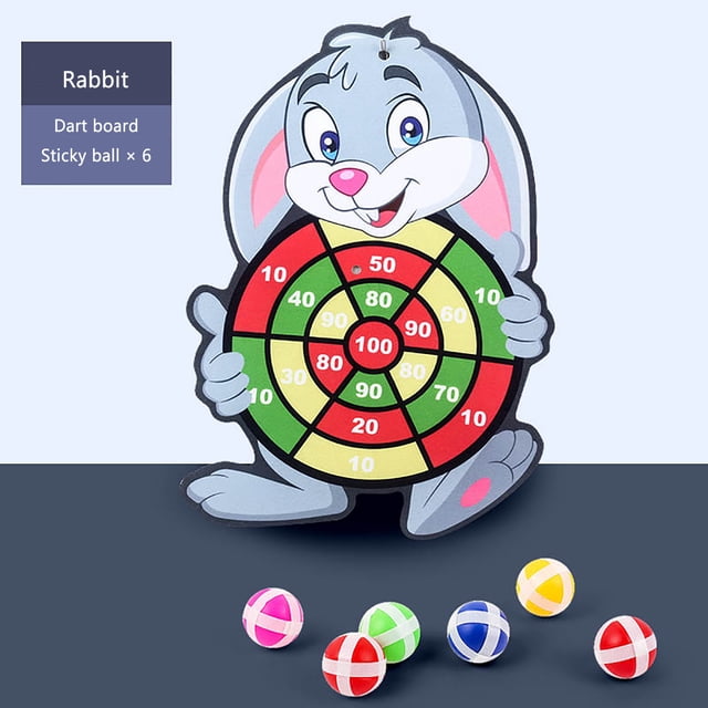 Children's Cartoon Sticky Target Ball Suction Cup Darts Target Indoor And Outdoor Throwing Sticky Ball Interactive Games