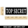 thumbnail image 2 of Top Secret Spy Document Self-Inking Rubber Stamp Ink Stamper for Business Office - Lime Green Ink - Large 2-2/4 Inch, 2 of 7