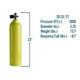 thumbnail image 5 of Sherwood Scuba Group Catalina Aluminum Cylinders 3000 PSI (Yellow, 19 Cuft), 5 of 6