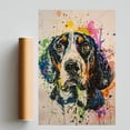 thumbnail image 2 of Blackand Tan Coonhound Dog Poster Wall Art for Bedroom Living Room Funny Graffiti Dog Picture Cool Dog Decor Wall Art, 2 of 6