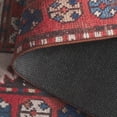 thumbnail image 4 of SAFAVIEH Tuscon Cole Oriental Machine Washable Area Rug, Navy/Rust, 6' x 6' Round, 4 of 9