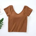 thumbnail image 2 of Tnhcen Built-In Bra Cotton Cami V-Neck Sleepshirt & Seamless Base Layer Supportive Lounge Top S-XL, 2 of 3