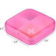 thumbnail image 5 of Pill Organizer - Portable Pill Box Small Pill Container for Purse or Pocket, Excellent Pill Storage Case (Pink, 4 Compartment), 5 of 5