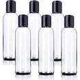 thumbnail image 5 of Paquete de 10 Botellas Vacías Sailing Plástico Transparente 4 Onzas con Tapas Negras, 5 of 5