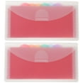 thumbnail image 1 of 2Pcs Receipt Organizer File Folder Plastic Accordion Folder Small Accordion Organizer Money Organizer, 1 of 8