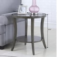 thumbnail image 5 of Gray Oval Shelf End Table with Wide Display Space - Perth, 5 of 7