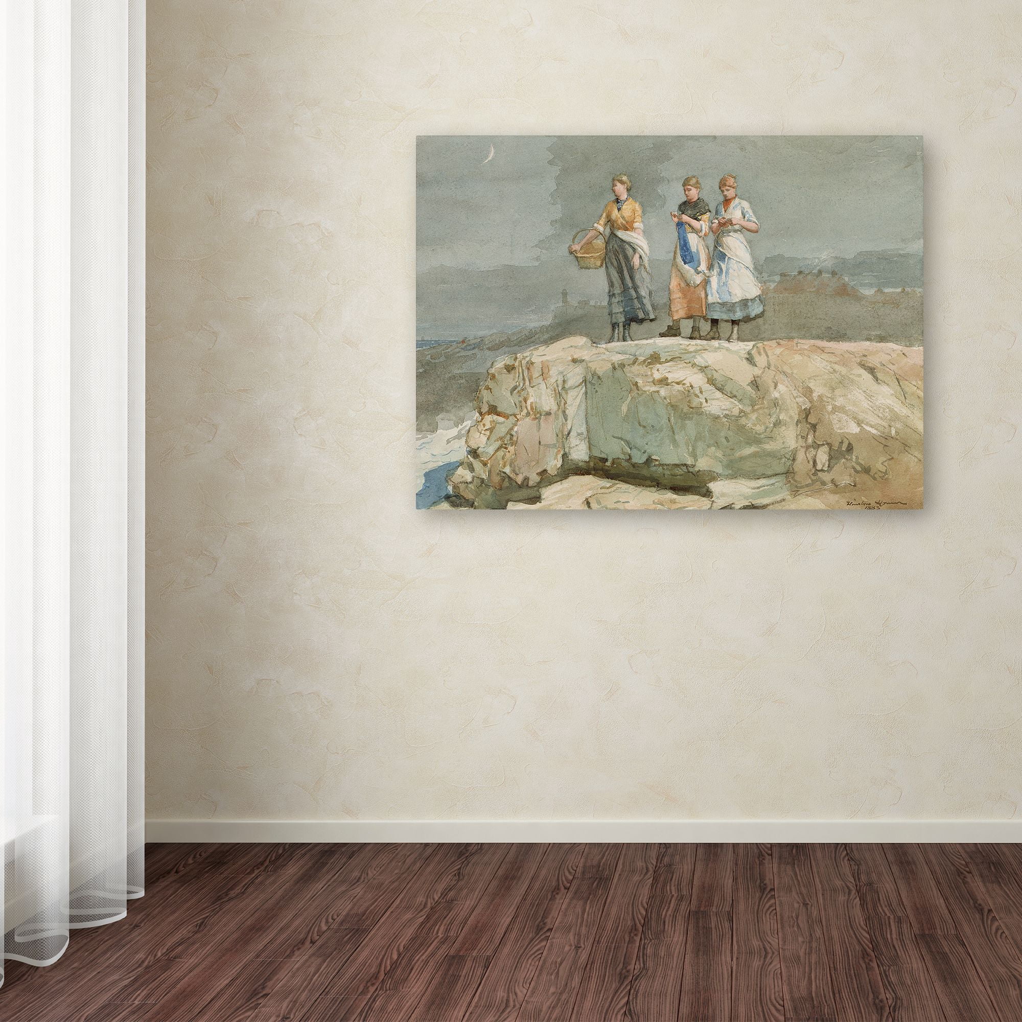 Trademark Fine Art 'The Cliffs' Canvas Art by Winslow Homer