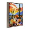 thumbnail image 2 of Stupell Industries Tropical Desert Splendor Cacti Brown Floating Frame Canvas Art, 18 x 18, by John Jaster, 2 of 8