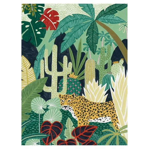 Tropical Acinonyx by Kristine Hegre Canvas Art Print