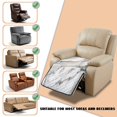 thumbnail image 5 of FOR U DESIGNS White Marble Print Recliner Chair Covers Breathable Waterproof Reclining Seat Cover, Non-Slip Washable Reclining Sofa Cover All Season Recliner Chair Covers for Dogs, 5 of 6