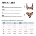 thumbnail image 2 of Kdxio Beautiful Fox Print Women's 2 Piece High Waisted Wrap Spaghetti Strap Summer Swimsuit Bikini Set-Medium, 2 of 5