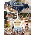 thumbnail image 6 of Blue Boho Tablecloth Rectangle Table Cloth 60x120, Waterproof Tablecloth Outdoor Table Cloth, Aztec Southwest Abstract Geometric Motifs Washable Table Cover for Kitchen Dinning Party, 6 of 8
