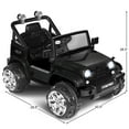 thumbnail image 2 of Costway 12V Kids Ride on Truck Jeep Car RC Remote Control w/ LED Lights Music MP3, 2 of 10