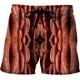 thumbnail image 4 of Pantalones cortos con estampado 3D de salchichas a la parrilla y comida gourmet para hombre y mujer, 4 of 5