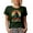 Military Green, variant on Retro Never Underestimate an Old Man on a Bicycle - Biker, Bicyclist or Cyclist Grandpa, Black T-Shirt, XL