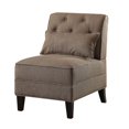 thumbnail image 2 of ACME Susanna Accent Chair & Pillow in Charcoal Linen, 2 of 2