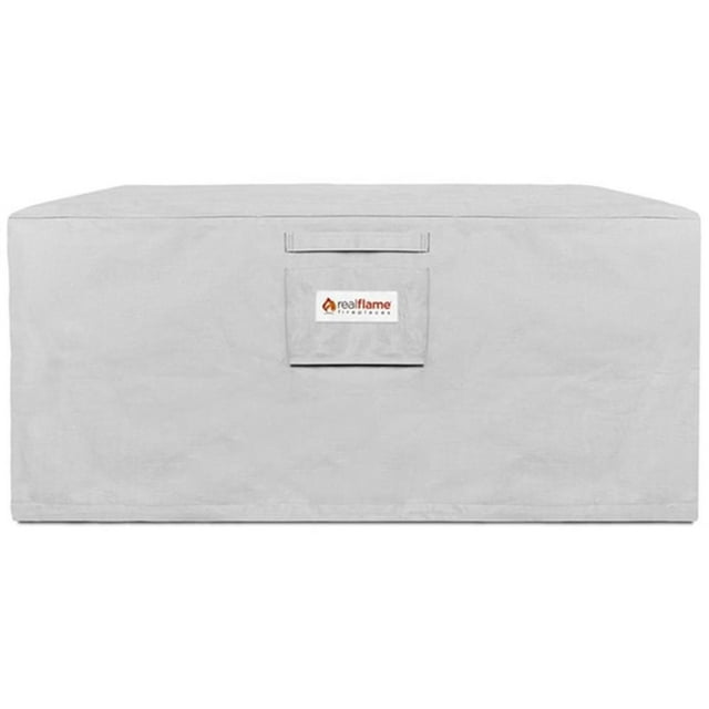 Afuera Living 51" Fire Pit Protective Polyester Fabric Cover in Light Gray