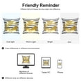 thumbnail image 6 of Unique Bargains Gold Foil Print Decorative Throw Pillow Cover 18" x 18" #35, 6 of 7