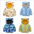 thumbnail image 6 of WOLLED Kids Winter Cartoon Jacket down Cotton Coats for Boys Girls Light Puffer Padded Ear Hooded Toddler Fall Warm Outerwear for 1-7 Years Old, 6 of 9