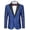 Blue Paisley Floral, variant on Mens Floral Tuxedo One Button Luxury Shiny Blazer Dinner Party Prom Wedding Suit Jacket