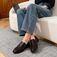 thumbnail image 3 of Zapatos DREAM PAIRS Mocasines Marrones Sin Cordones Talla 9.5, 3 of 8