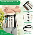 thumbnail image 4 of Yayeee Waist Apron with Pockets for Cooking Waterproof Half Server Aprons, Brown Abstract Stripes, 4 of 7