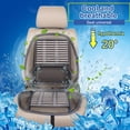 thumbnail image 6 of Cooling Silk Car Seat Cushion Set – Breathable Ergonomic Massage Pad with Adjustable Straps, Stain-Resistant Auto & Office Chair Cover for Summer, 6 of 9