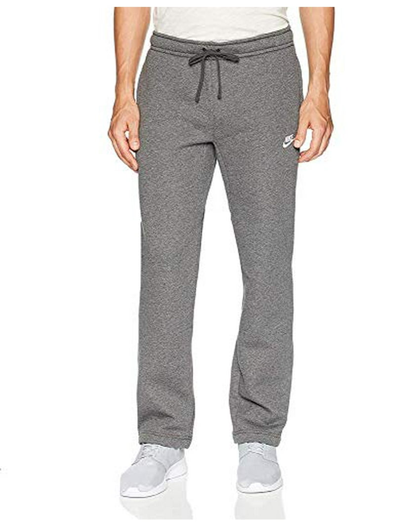 Nike Club Fleece Open Hem Men s Sweatpants Dark Grey White 804395