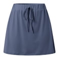 thumbnail image 5 of Jane Wardrobe Women’s Casual Sleeveless 2-Piece Skirt Set, Loose Tank Top and Drawstring Waist Mini Skirt for Summer, Solid Color, S,M,L,XL,XXL, 5 of 6