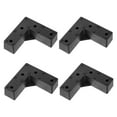 thumbnail image 1 of Uxcell Pies de Muebles, patas de plástico tipo 'L' de 2"x 5.91" para sofá, paquete de 4, 1 of 6