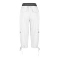 thumbnail image 3 of Pantalon Capri Cargo pour Femmes Été Décontracté Plein Air Actif Randonnée Capris Cargos avec Multiples Poches, 3 of 7