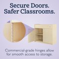 thumbnail image 4 of Foundations SafeSwing Changing Table, Built-In Storage, Soft-Close Hinges, Natural, 4 of 7