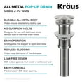 thumbnail image 5 of KRAUS Pop-Up Drain for Bathroom Sinkwithout Overflowin Spot-Free Stainless Steel, 5 of 6