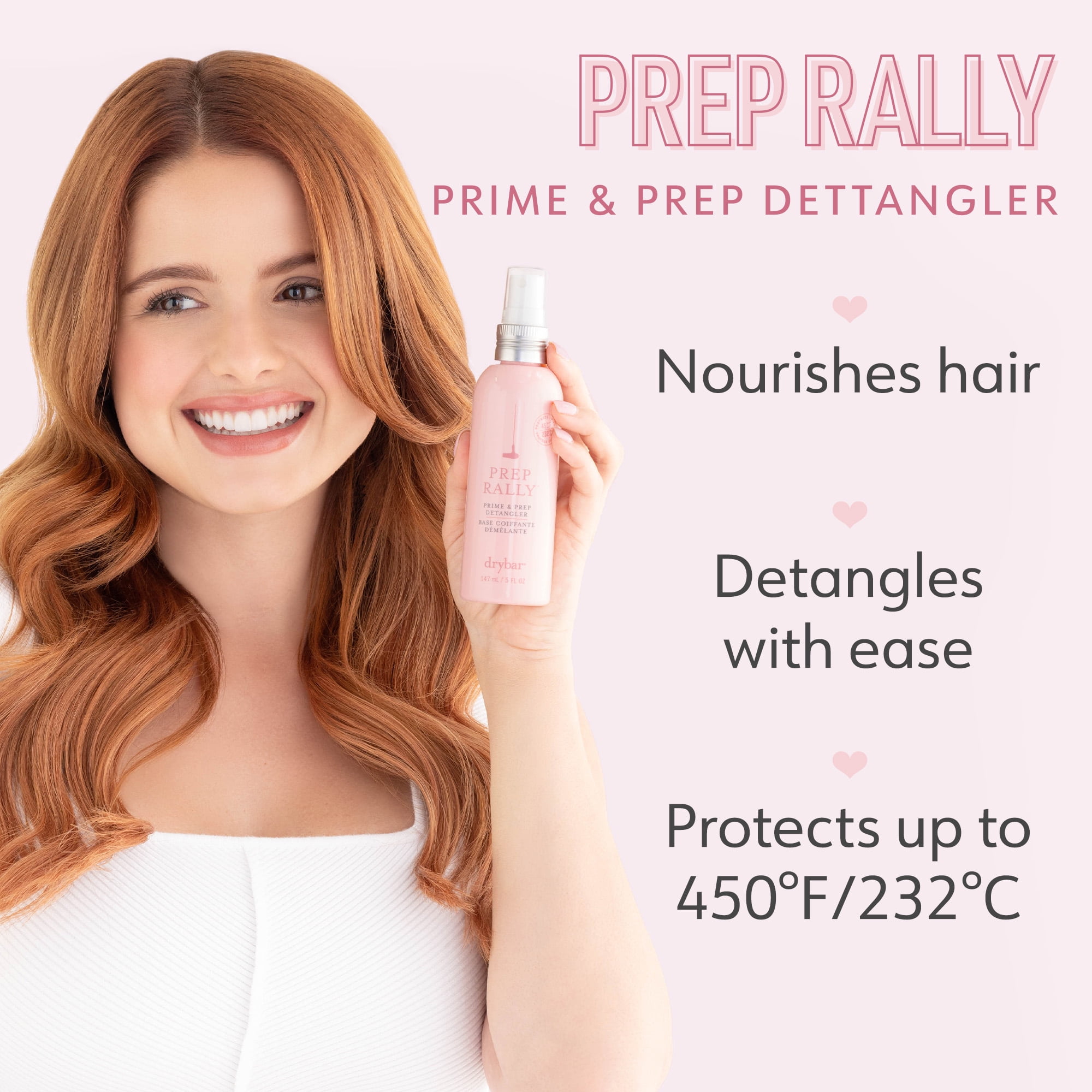 Drybar Prep Rally Prime & Prep Hair Detangler Spray Travel Size, 2 fl oz