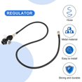 thumbnail image 5 of Regulator With 100cm Flex Remote Hose Line 0-200 Psi To Co2 Tank Cylinder, 5 of 5