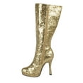 thumbnail image 4 of Women's Gold Glitter Boots, 4 of 6