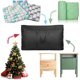 thumbnail image 4 of Bolsa de almacenamiento King Size de 3 piezas de 180 L con cremallera, caja de almacenamiento móvil de jardín impermeable Oxford más gruesa, plumón, decoración navideña (negro 180 L), 4 of 5