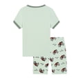 thumbnail image 2 of WIBACKER Cool Summer 100% Viscose Boys Monster Truck Pajamas Set Toddler Kids Soft Short Sleeve Tee and Shorts PJs Set Sleepwear 2 Pieces, 2 of 10