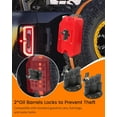 thumbnail image 4 of Lockable Universal Quick Release Spare Tire Mount with Ratchet Strap  Panel Tire Mount with Oil Drum Lock and Vehicle Tow Plate Mount    Fit for - Diameter Tires, 4 of 7