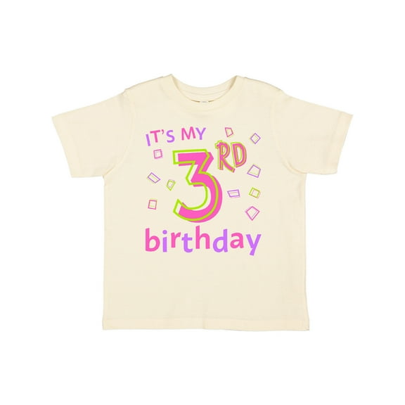 Inktastic It's My Third Birthday Girls Toddler T-Shirt
